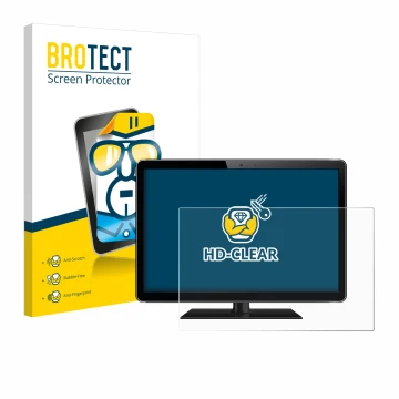 Vorderseite einer Produktverpackung mit dem Markenlogo BROTECT. Daneben ist das Gerät mit dem zugehörigen Displayschutz abgebi