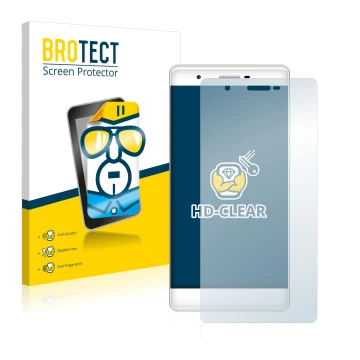 Vorderseite einer Produktverpackung mit dem Markenlogo BROTECT. Daneben ist das Gerät Phicomm Passion 2S mit dem zugehörigen D