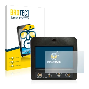 Vorderseite einer Produktverpackung mit dem Markenlogo BROTECT. Daneben ist das Gerät Skytraxx 3.0 Vario mit dem zugehörigen D