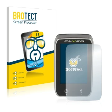 Vorderseite einer Produktverpackung mit dem Markenlogo BROTECT. Daneben ist das Gerät Panasonic Center Unit Console (Flyer) mi