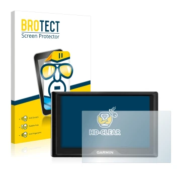 Vorderseite einer Produktverpackung mit dem Markenlogo BROTECT. Daneben ist das Gerät Garmin Drive 50 LM mit dem zugehörigen D