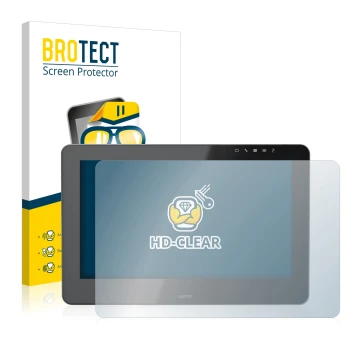 Vorderseite einer Produktverpackung mit dem Markenlogo BROTECT. Daneben ist das Gerät Wacom Cintiq Pro 16 mit dem zugehörigen 