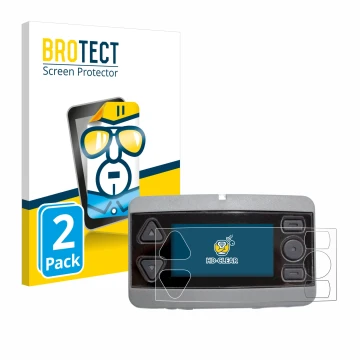 Vorderseite einer Produktverpackung mit dem Markenlogo BROTECT. Daneben ist das Gerät Airbus P8GR mit dem zugehörigen Displays