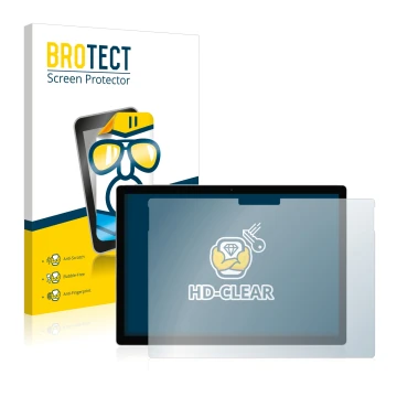 Vorderseite einer Produktverpackung mit dem Markenlogo BROTECT. Daneben ist das Gerät Microsoft Surface Book 2 13.5