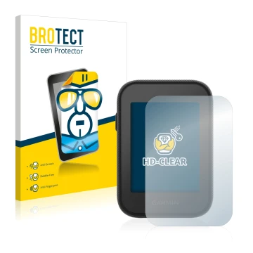 Vorderseite einer Produktverpackung mit dem Markenlogo BROTECT. Daneben ist das Gerät Garmin Approach G30 mit dem zugehörigen 