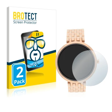 Vorderseite einer Produktverpackung mit dem Markenlogo BROTECT. Daneben ist das Gerät Xlyne X-Watch Siona XW Fit mit dem zugeh