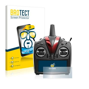 Vorderseite einer Produktverpackung mit dem Markenlogo BROTECT. Daneben ist das Gerät VBar Control Touch mit dem zugehörigen D