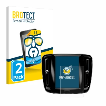 Vorderseite einer Produktverpackung mit dem Markenlogo BROTECT. Daneben ist das Gerät Volvo XC40 Sensus Connect 8.7