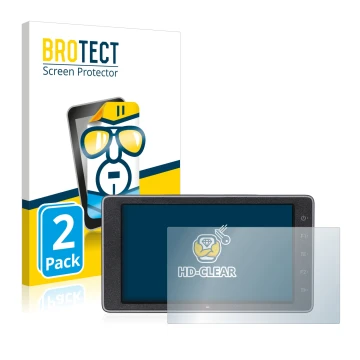 Vorderseite einer Produktverpackung mit dem Markenlogo BROTECT. Daneben ist das Gerät DJI Crystalsky (5.5