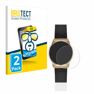 Vorderseite einer Produktverpackung mit dem Markenlogo BROTECT. Daneben ist das Gerät Xlyne X-Watch Joli XW Pro mit dem zugehö