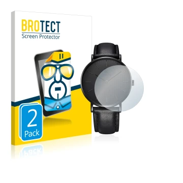 Vorderseite einer Produktverpackung mit dem Markenlogo BROTECT. Daneben ist das Gerät Alienwork IK Armbanduhr (36 mm) mit dem 