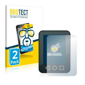 Vorderseite einer Produktverpackung mit dem Markenlogo BROTECT. Daneben ist das Gerät Neodrives neoMMI Z20c mit dem zugehörige