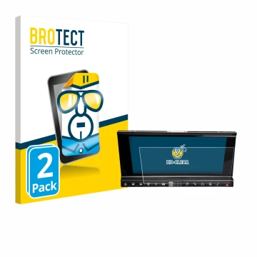 Vorderseite einer Produktverpackung mit dem Markenlogo BROTECT. Daneben ist das Gerät DS 7 Crossback Infotainmentsystem mit de