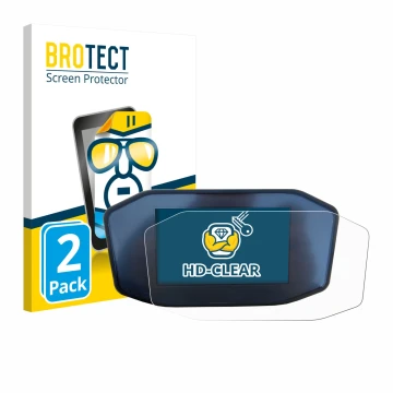 Vorderseite einer Produktverpackung mit dem Markenlogo BROTECT. Daneben ist das Gerät KTM 1290 Super Duke R mit dem zugehörige