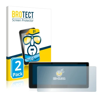 Vorderseite einer Produktverpackung mit dem Markenlogo BROTECT. Daneben ist das Gerät Mercedes-Benz E-Class W212 2009-2014 NTG