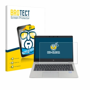 Vorderseite einer Produktverpackung mit dem Markenlogo BROTECT. Daneben ist das Gerät HP EliteBook 840 G5 Non-Touch mit dem zu