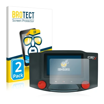 Vorderseite einer Produktverpackung mit dem Markenlogo BROTECT. Daneben ist das Gerät Märklin Central Station 3 Plus mit dem z