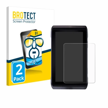 Vorderseite einer Produktverpackung mit dem Markenlogo BROTECT. Daneben ist das Gerät Atomos Shogun 7 mit dem zugehörigen Disp