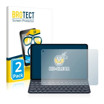 Vorderseite einer Produktverpackung mit dem Markenlogo BROTECT. Daneben ist das Gerät Huawei MatePad Pro (2019) mit dem zugehö