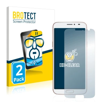 Vorderseite einer Produktverpackung mit dem Markenlogo BROTECT. Daneben ist das Gerät Doro 8080 mit dem zugehörigen Displaysch