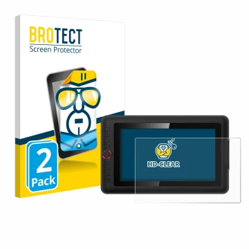 Vorderseite einer Produktverpackung mit dem Markenlogo BROTECT. Daneben ist das Gerät XP-Pen Artist 12 Pro mit dem zugehörigen