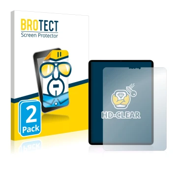 Vorderseite einer Produktverpackung mit dem Markenlogo BROTECT. Daneben ist das Gerät Apple iPad Pro 11