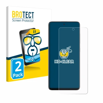 Vorderseite einer Produktverpackung mit dem Markenlogo BROTECT. Daneben ist das Gerät Samsung Galaxy A51 5G mit dem zugehörige