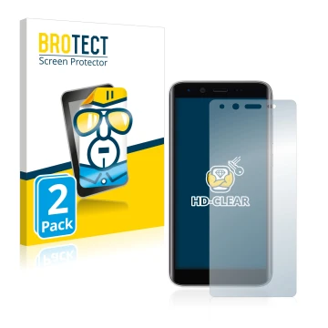 Vorderseite einer Produktverpackung mit dem Markenlogo BROTECT. Daneben ist das Gerät Emporia Smart 3 mini mit dem zugehörigen