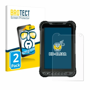 Vorderseite einer Produktverpackung mit dem Markenlogo BROTECT. Daneben ist das Gerät UniStrong UT30 8