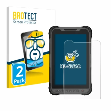 Vorderseite einer Produktverpackung mit dem Markenlogo BROTECT. Daneben ist das Gerät GeoMax Zenius 800 mit dem zugehörigen Di