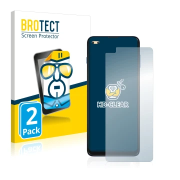 Vorderseite einer Produktverpackung mit dem Markenlogo BROTECT. Daneben ist das Gerät Motorola Moto G 5G Plus mit dem zugehöri