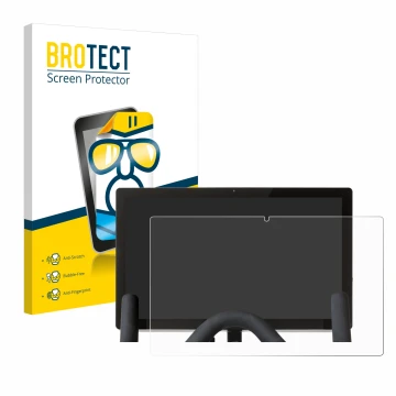 Vorderseite einer Produktverpackung mit dem Markenlogo BROTECT. Daneben ist das Gerät Peloton Bike mit dem zugehörigen Display