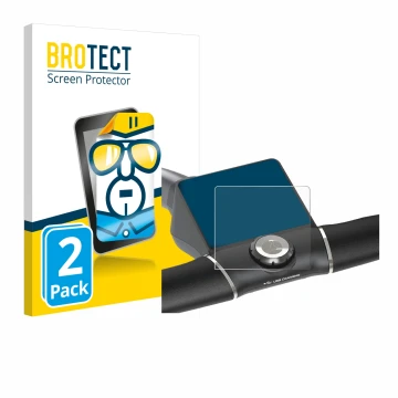 Vorderseite einer Produktverpackung mit dem Markenlogo BROTECT. Daneben ist das Gerät Motocaddy M5 GPS Electric Trolley mit de