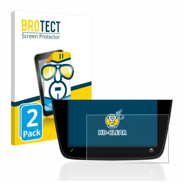 Vorderseite einer Produktverpackung mit dem Markenlogo BROTECT. Daneben ist das Gerät Opel Corsa F MY20 2020 Multimedia Navi 7