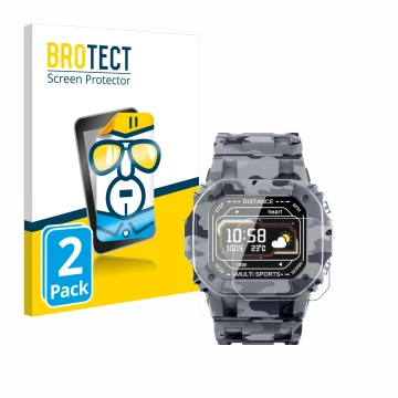 Vorderseite einer Produktverpackung mit dem Markenlogo BROTECT. Daneben ist das Gerät JAY-tech SWi2 mit dem zugehörigen Displa