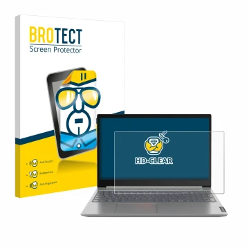 Vorderseite einer Produktverpackung mit dem Markenlogo BROTECT. Daneben ist das Gerät Lenovo ThinkBook 14 Gen 1 mit dem zugehö