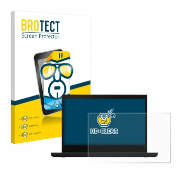 Vorderseite einer Produktverpackung mit dem Markenlogo BROTECT. Daneben ist das Gerät Lenovo ThinkPad L14 mit dem zugehörigen 