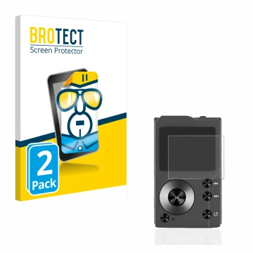 Vorderseite einer Produktverpackung mit dem Markenlogo BROTECT. Daneben ist das Gerät Surfans F20 mit dem zugehörigen Displays