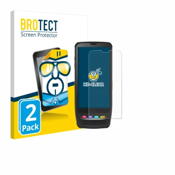 Vorderseite einer Produktverpackung mit dem Markenlogo BROTECT. Daneben ist das Gerät Casio IT-G650 mit dem zugehörigen Displa