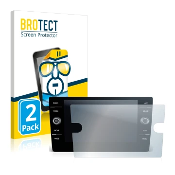 Vorderseite einer Produktverpackung mit dem Markenlogo BROTECT. Daneben ist das Gerät Volkswagen T-Roc Cabriolet Style TSI 202