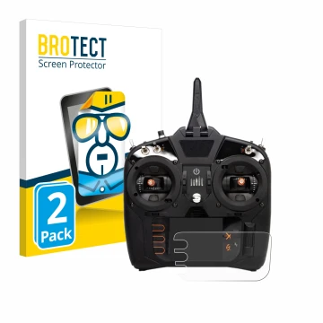 Vorderseite einer Produktverpackung mit dem Markenlogo BROTECT. Daneben ist das Gerät Spektrum NX8 mit dem zugehörigen Display