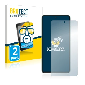 Vorderseite einer Produktverpackung mit dem Markenlogo BROTECT. Daneben ist das Gerät Samsung Galaxy A52 mit dem zugehörigen D