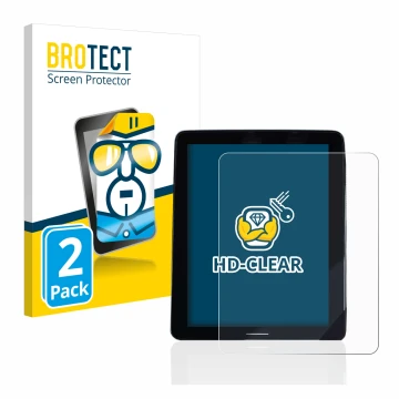 Vorderseite einer Produktverpackung mit dem Markenlogo BROTECT. Daneben ist das Gerät Volvo Polestar 2 2020 Infotainment Syste