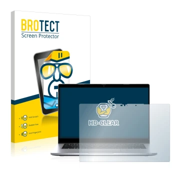 Vorderseite einer Produktverpackung mit dem Markenlogo BROTECT. Daneben ist das Gerät Dell Latitude 5320 Non-Touch mit dem zug