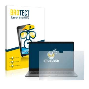 Vorderseite einer Produktverpackung mit dem Markenlogo BROTECT. Daneben ist das Gerät Dell Latitude 5310 2-in-1 mit dem zugehö