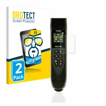 Vorderseite einer Produktverpackung mit dem Markenlogo BROTECT. Daneben ist das Gerät RigExpert Stick Pro mit dem zugehörigen 