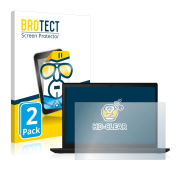 Vorderseite einer Produktverpackung mit dem Markenlogo BROTECT. Daneben ist das Gerät Lenovo ThinkPad X13 Gen 2 mit dem zugehö