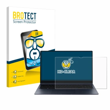 Vorderseite einer Produktverpackung mit dem Markenlogo BROTECT. Daneben ist das Gerät Samsung Galaxy Book Pro 360 15