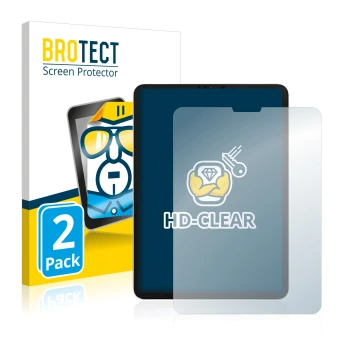 Vorderseite einer Produktverpackung mit dem Markenlogo BROTECT. Daneben ist das Gerät Apple iPad Pro 11