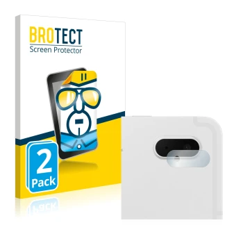 Vorderseite einer Produktverpackung mit dem Markenlogo BROTECT. Daneben ist das Gerät Samsung Galaxy Tab S7 FE (NUR Kameraschu